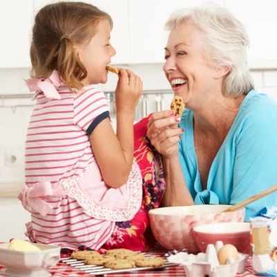 Grandmother and grandchild