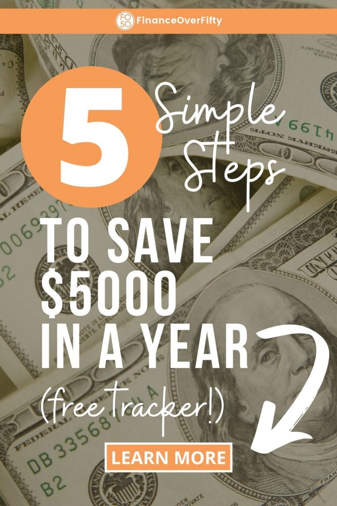 How To Save $5000 In A Year pin