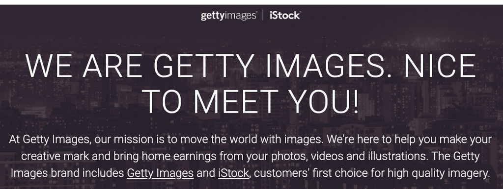 Getty Images site feature image